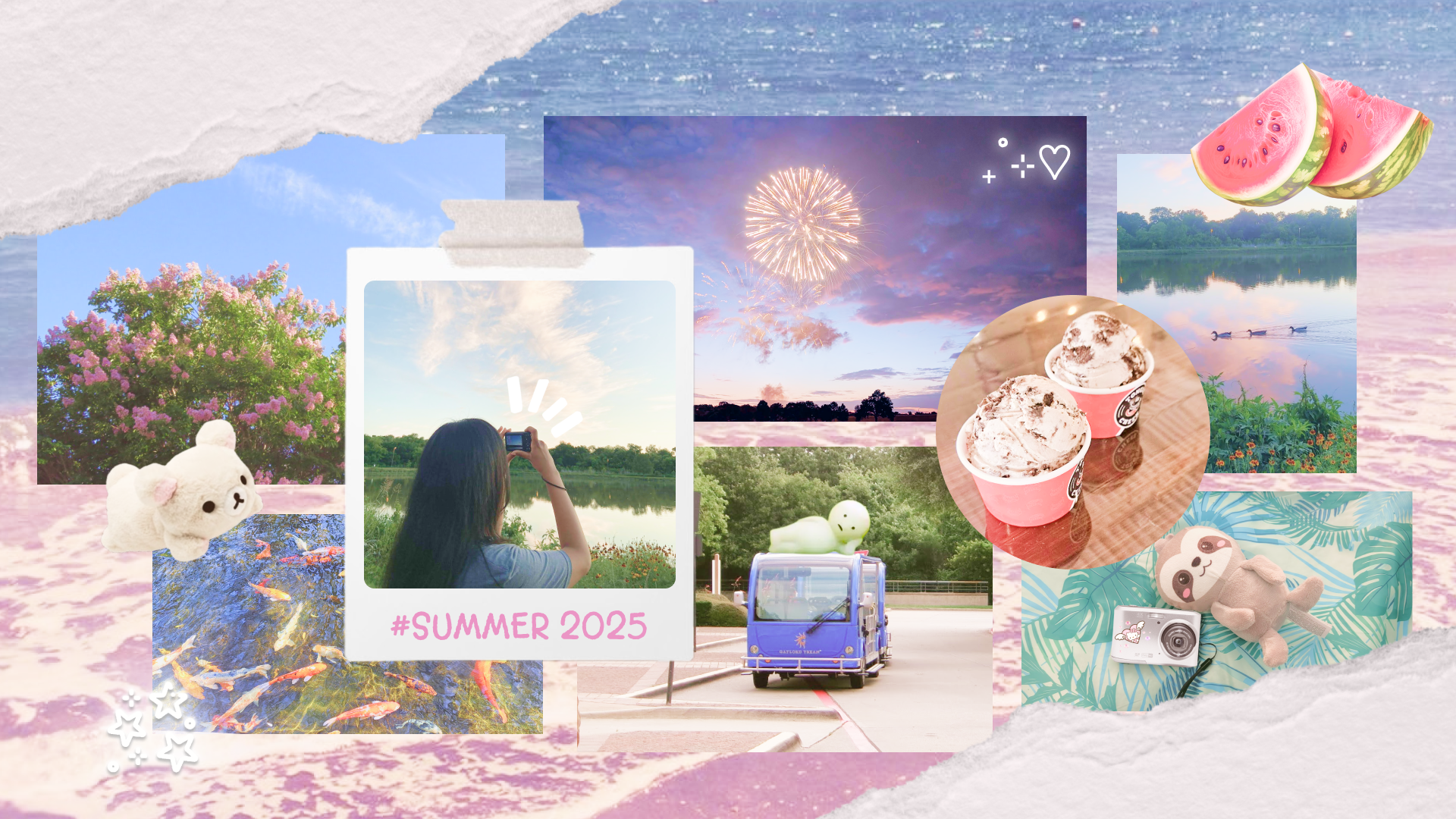 Summer mood board artwork